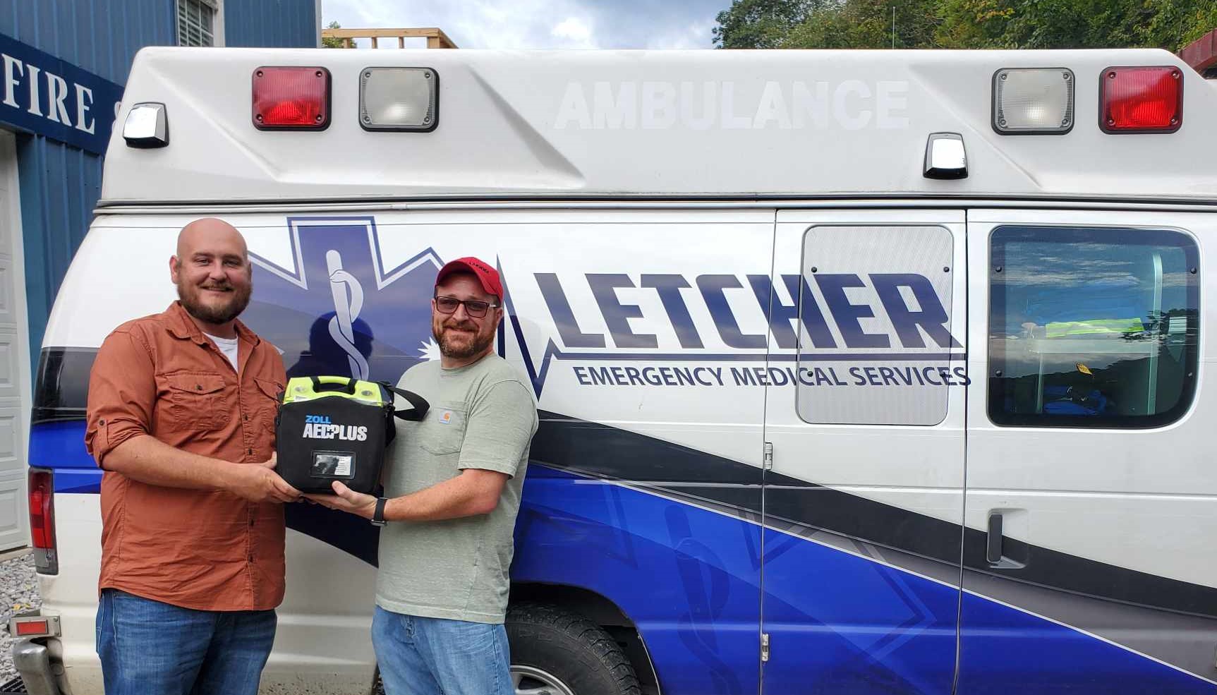 Carcassonne Receives AED from Letcher Fire and Rescue Carcassonne Community Center, Inc.